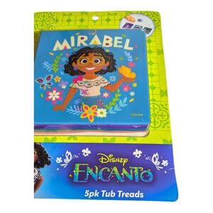 Disney ENCANTO - 5pk Tub Treads for Bathtub Non-Slip Treads NEW MIRABEL Sealed